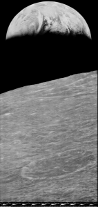 First View of Earth from Moon - reprocessed